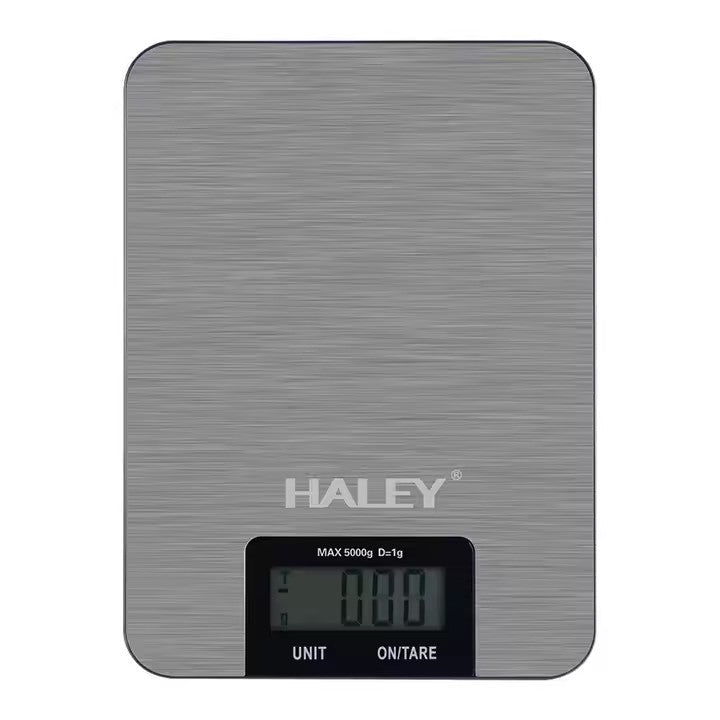 Cântar Electronic HALEY, 5000G, din Oțel Inoxidabil Design Portabill, Argintiu